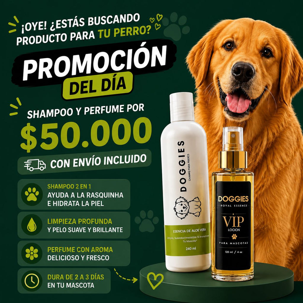 Kit Shampoo Y Perfume Para Mascotas Doggies